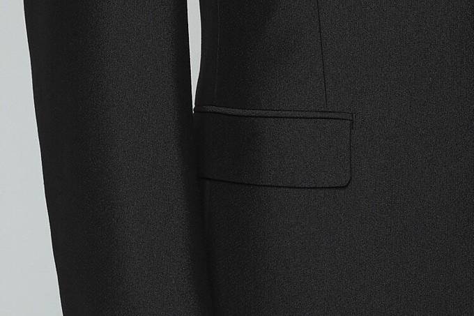 メンズ テーラードジャケット セットアップ ビッグシルエット シングル 2B ブラック メンズ - 画像 3