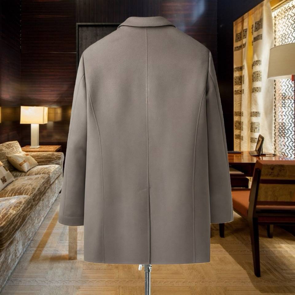 バーバリー Burberry テーラードジャケット オーバーサイズ ビッグシルエット シングル 2B メンズ チャコールグレー - 画像 4