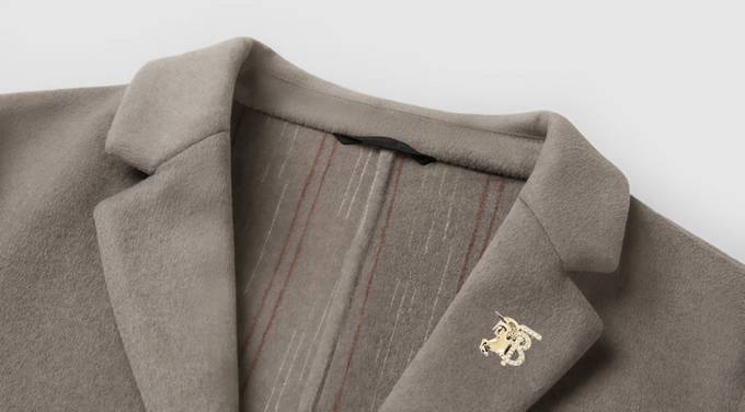 バーバリー Burberry テーラードジャケット オーバーサイズ ビッグシルエット シングル 2B メンズ チャコールグレー - 画像 6
