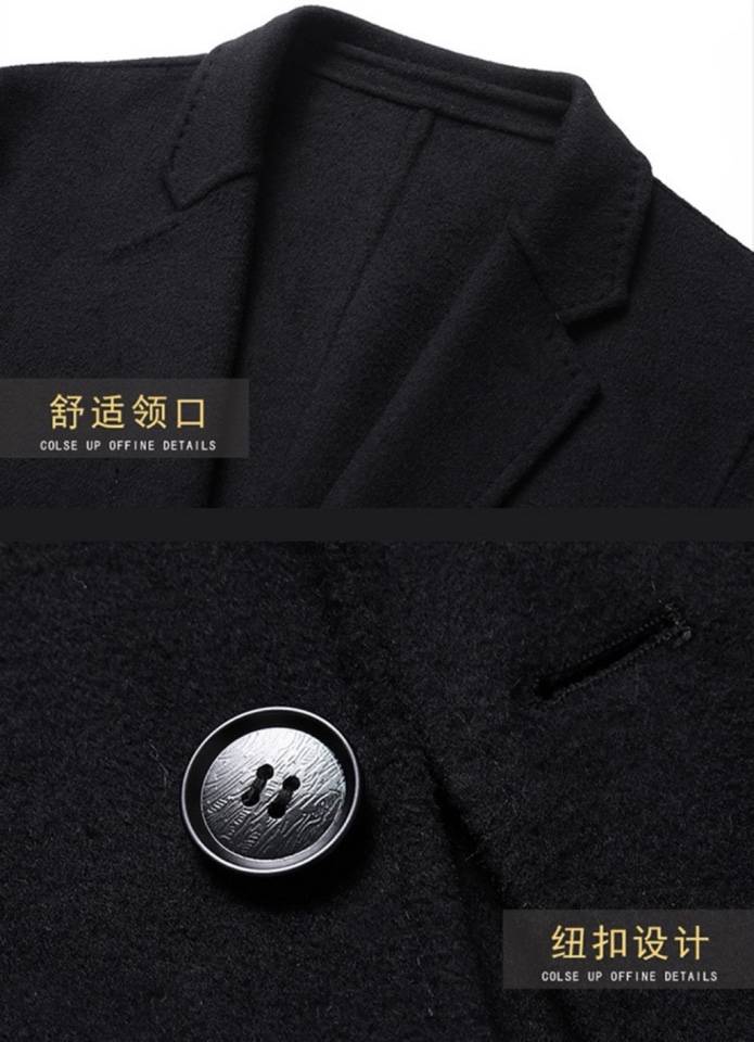 CHANEL シャネル テーラードジャケット オーバーサイズ ビッグシルエット シングル 2B メンズ ブラック - 画像 4