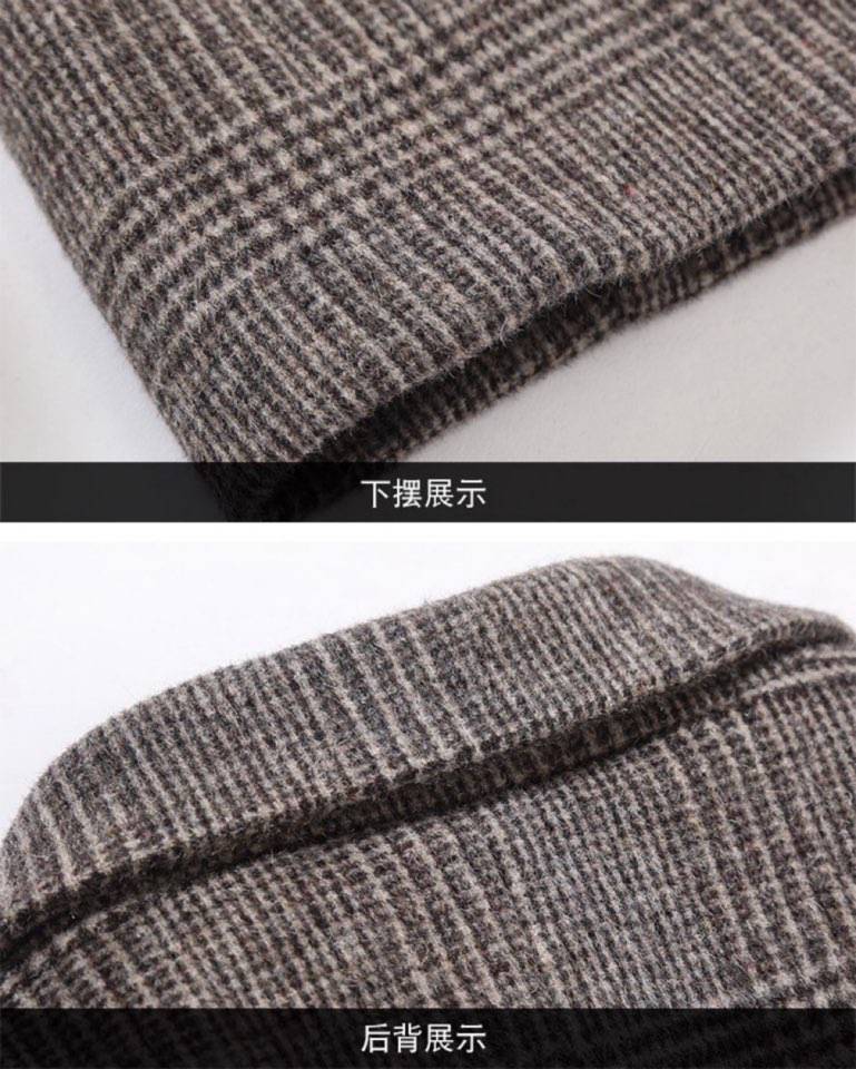CHANEL シャネル テーラードジャケット オーバーサイズ ビッグシルエット グレンチェック メンズ チャコールグレー - 画像 6