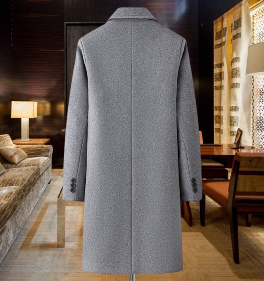 DIOR ディオール テーラードコート オーバーサイズ ビッグシルエット フェイクレザー メンズ グレー ブラック - 画像 3
