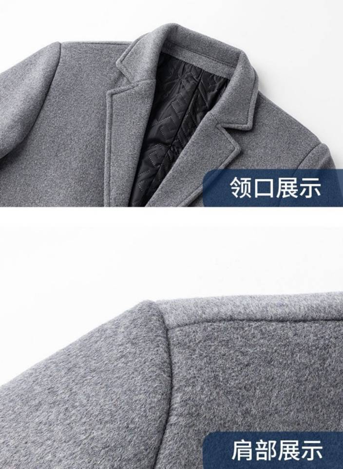 DIOR ディオール テーラードコート オーバーサイズ ビッグシルエット フェイクレザー メンズ グレー ブラック - 画像 4