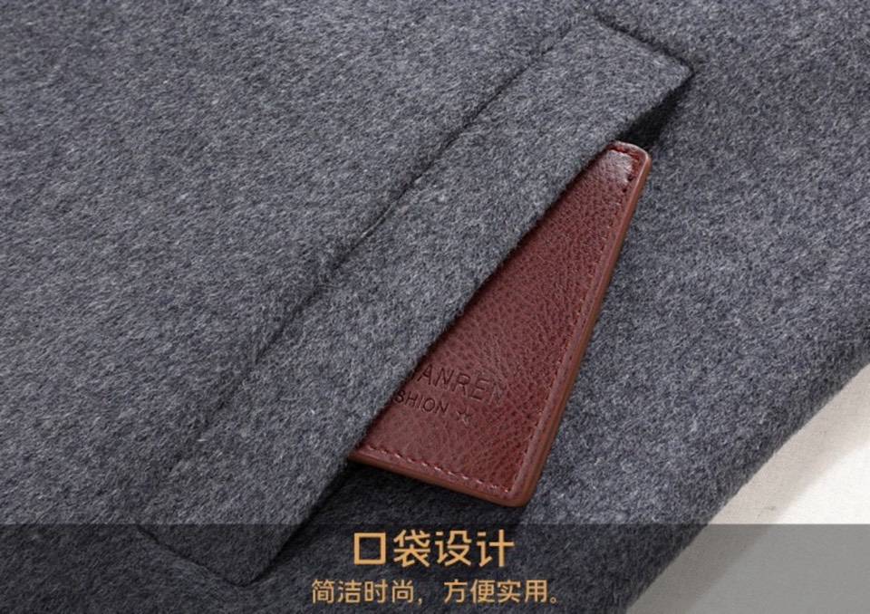 GUCCI ジャケット セットアップ オーバーサイズ テーラードジャケット シングル 2B ウール混 メンズ チャコールグレー ブラック ベージュ - 画像 7