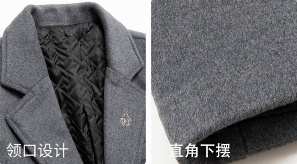 PRADA プラダ テーラードコート シングル 2B ウール混 グレー メンズ - 画像 5