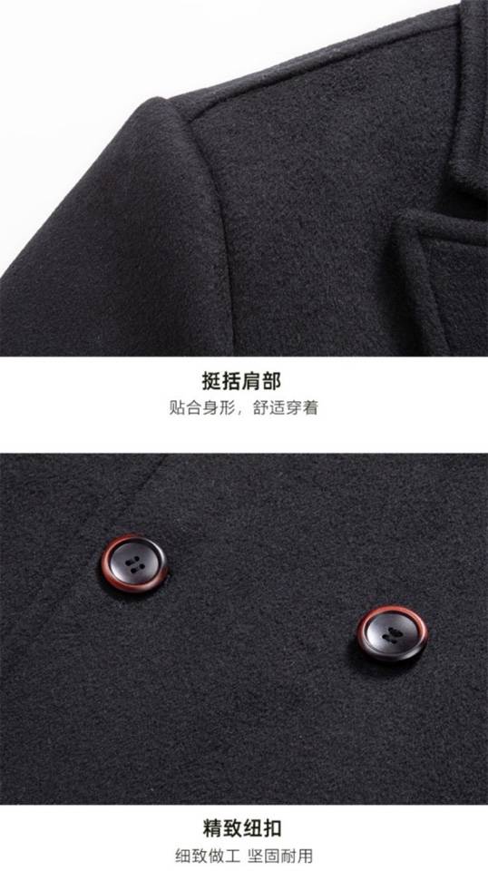 PRADA プラダ テーラードジャケット オーバーサイズ ビッグシルエット ダブルブレスト ウール混 メンズ ブラック ネイビー グレー ベージュ - 画像 8