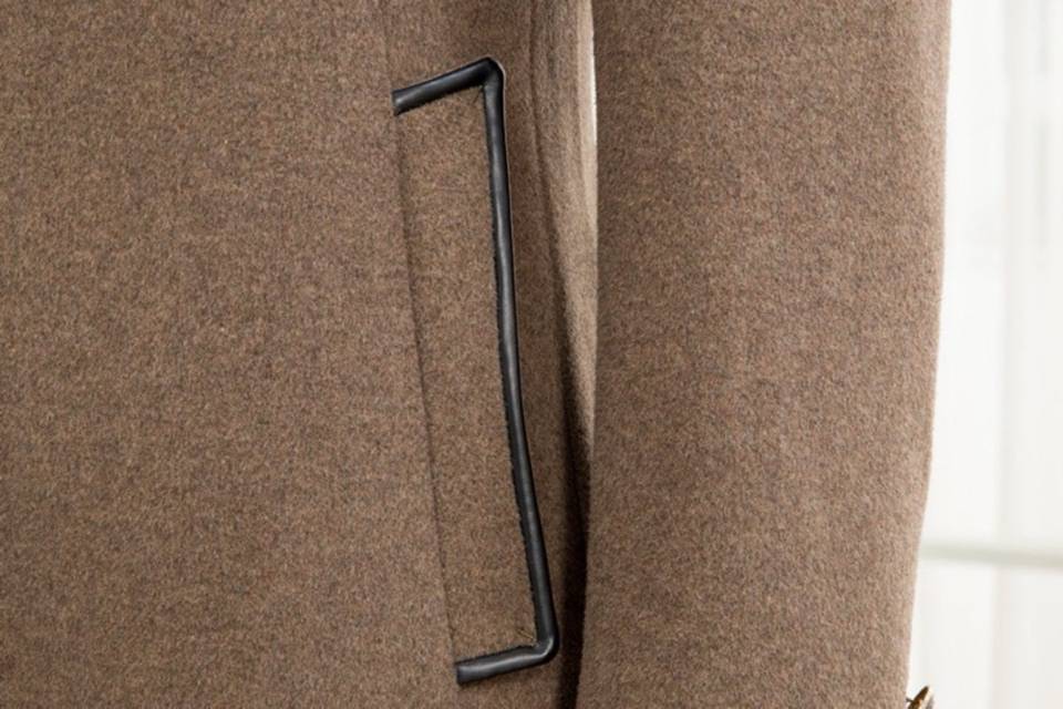 YSL ユニセックス オーバーサイズ テーラードジャケット シングル 2B 金ボタン ブラウン - 画像 7