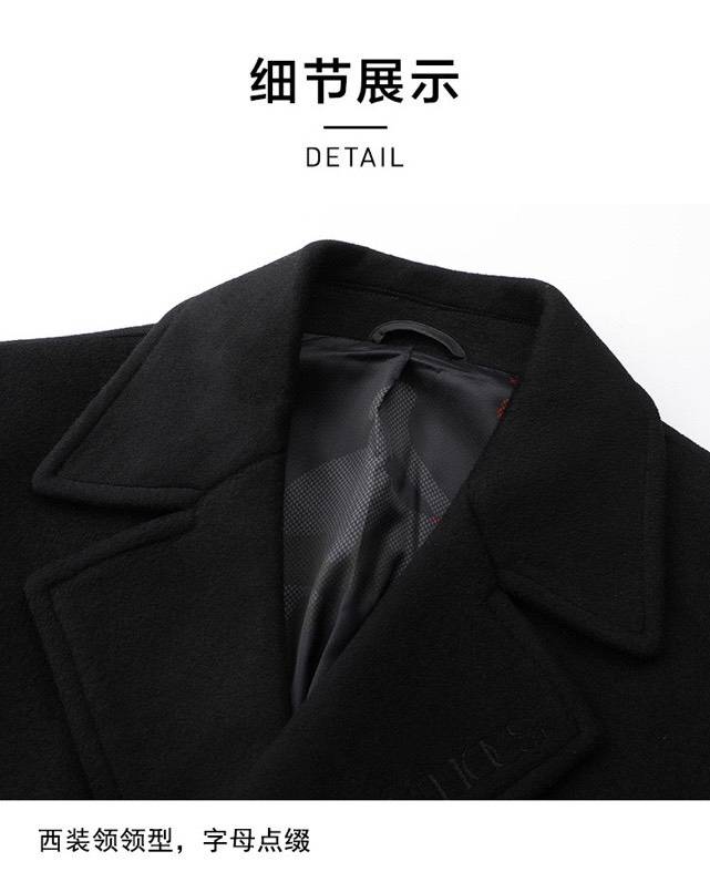 CAULICUS カウリクス テーラードジャケット オーバーサイズ ビッグシルエット ダブルブレスト ブラック メンズ - 画像 3