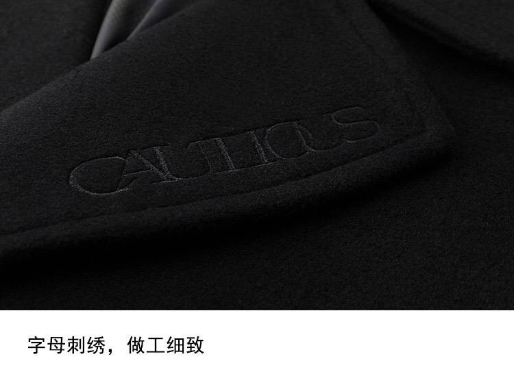 CAULICUS カウリクス テーラードジャケット オーバーサイズ ビッグシルエット ダブルブレスト ブラック メンズ - 画像 6