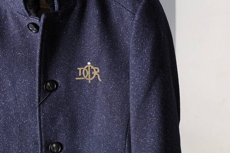 DIOR ディオール テーラードジャケット オーバーサイズ ビッグシルエット ロゴ刺繍 メンズ ブラック - 画像 4