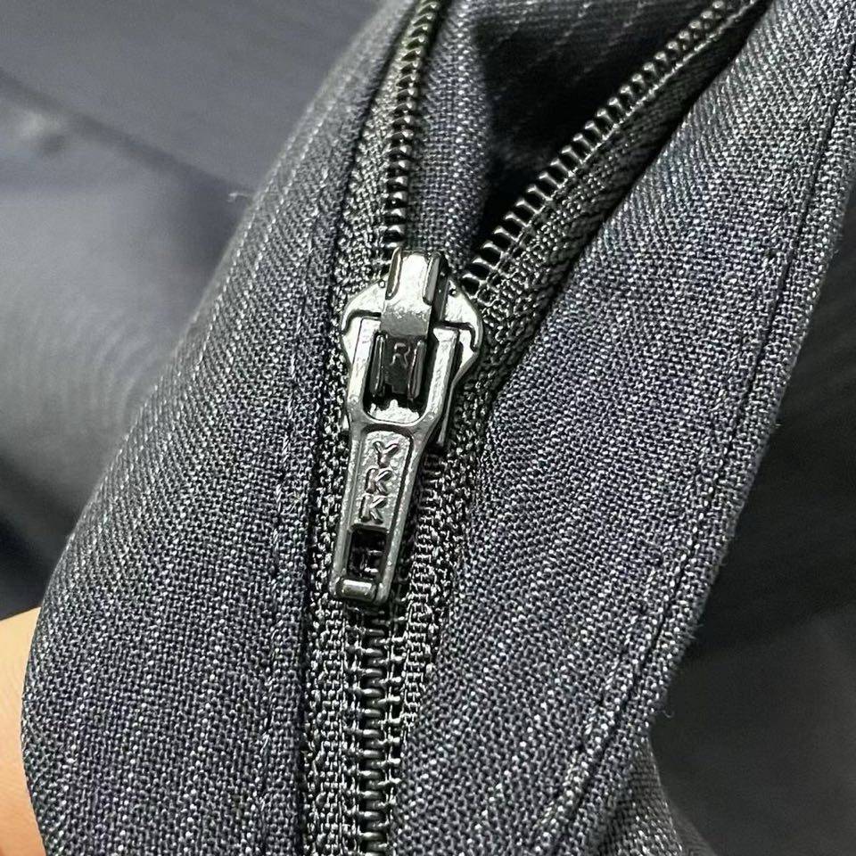 テーラードジャケット セットアップ オーバーサイズ ビッグシルエット シングル 2B ピンストライプ ウール メンズ ブラック - 画像 7