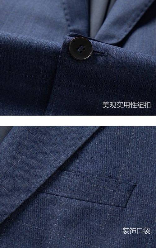 LV ルイヴィトン セットアップ テーラードジャケット シングル 2B ウール混 ネイビー メンズ - 画像 4