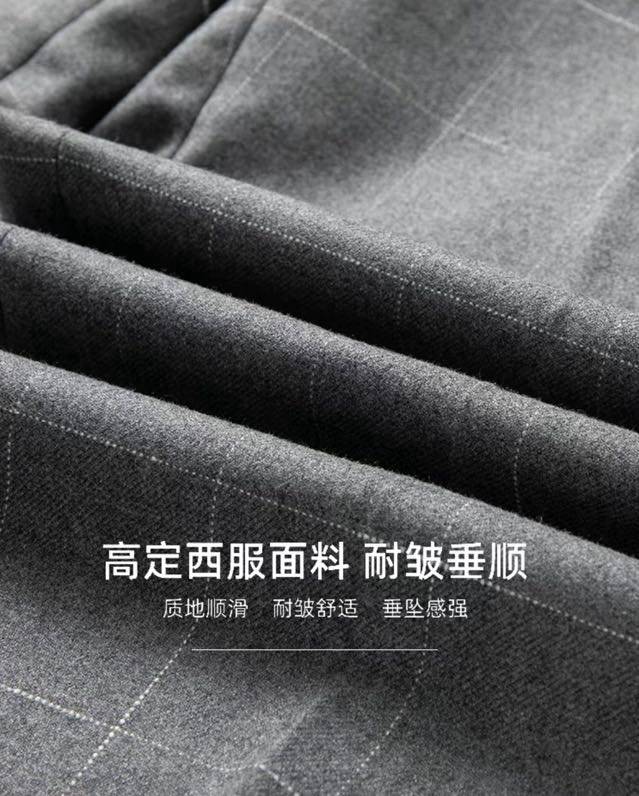 PR1165341136 テーラードジャケット セットアップ ビッグシルエット シングル 2B グレンチェック グレー メンズ - 画像 8