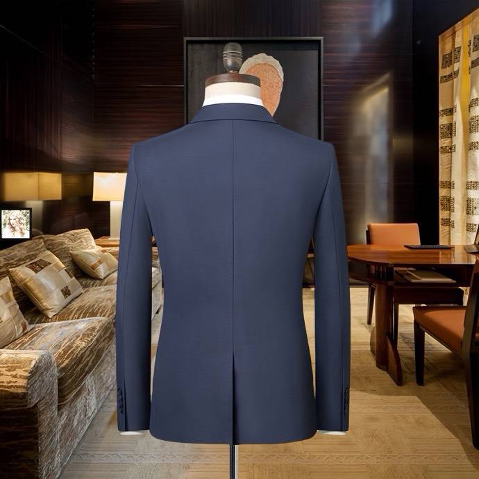FENDI フェンディ セットアップ テーラードジャケット シングル 2B 金ボタン ブレザー ネイビー - 画像 2