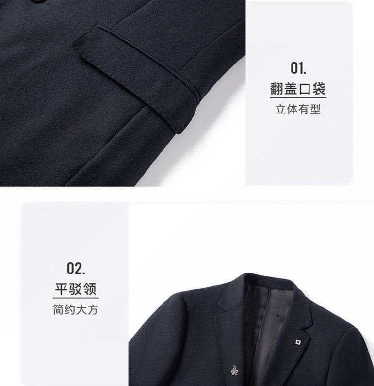 PRADA プラダ セットアップ テーラードジャケット ブレザー シングル 2B メンズ ブラック - 画像 3