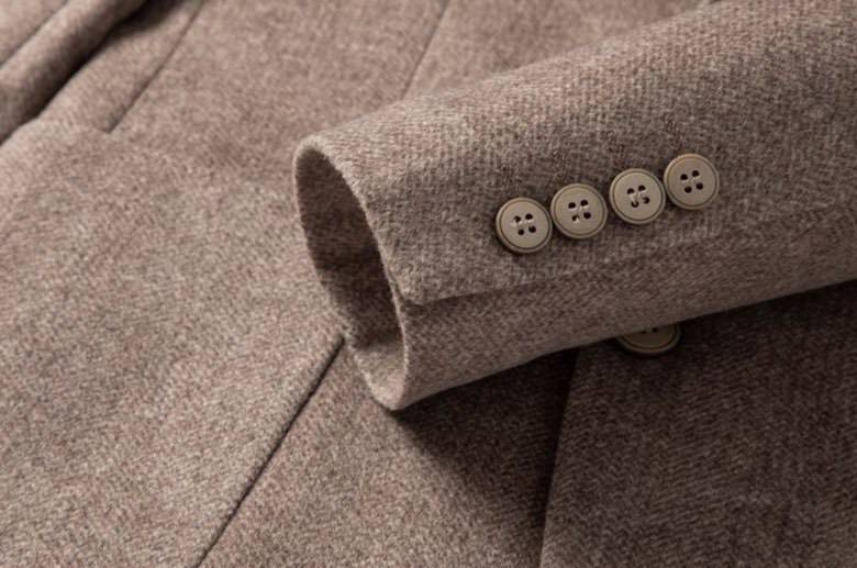 バーバリー BURBERRY テーラードジャケット シングル 2B ウール チェック柄 メンズ ブラウン - 画像 5