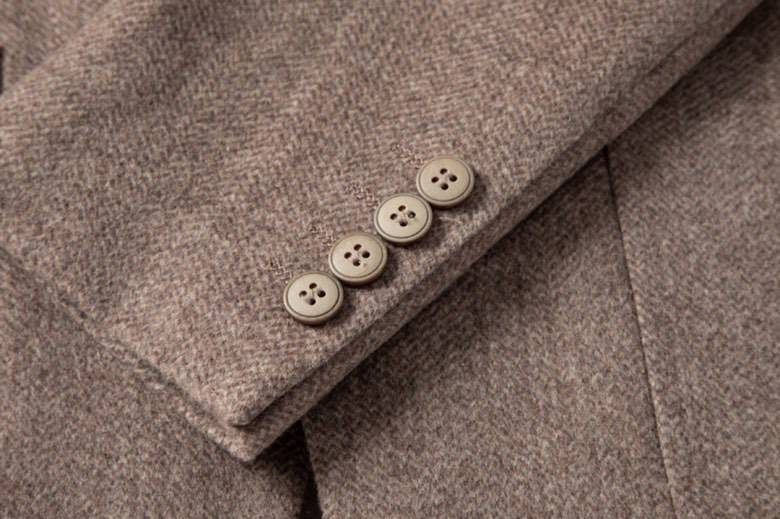バーバリー BURBERRY テーラードジャケット シングル 2B ウール チェック柄 メンズ ブラウン - 画像 7
