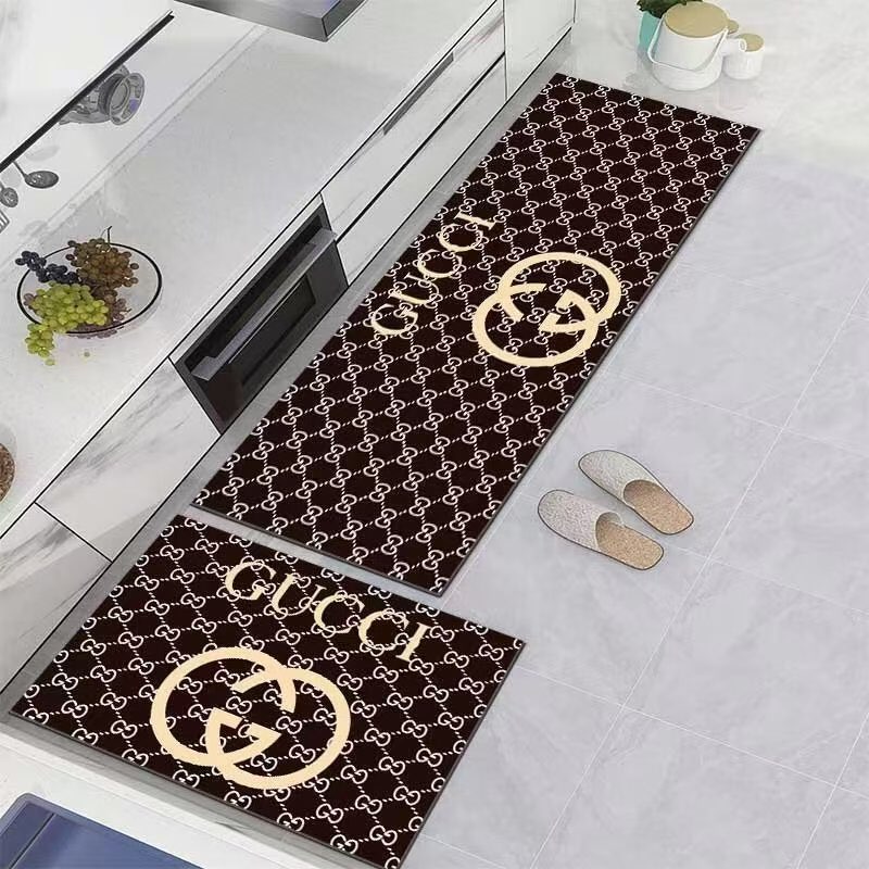 GUCCI人気マット カーペット/絨毯 グッチキッチンマット/トイレマット ベッドルーム 新居マット室内屋外 選べる2種