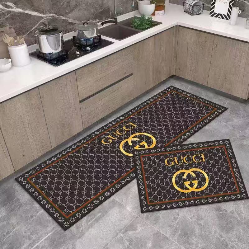GUCCI人気マット　カーペット/絨毯　グッチキッチンマット/トイレマット　ベッドルーム　新居マット室内屋外　選べる2種 - 画像 2