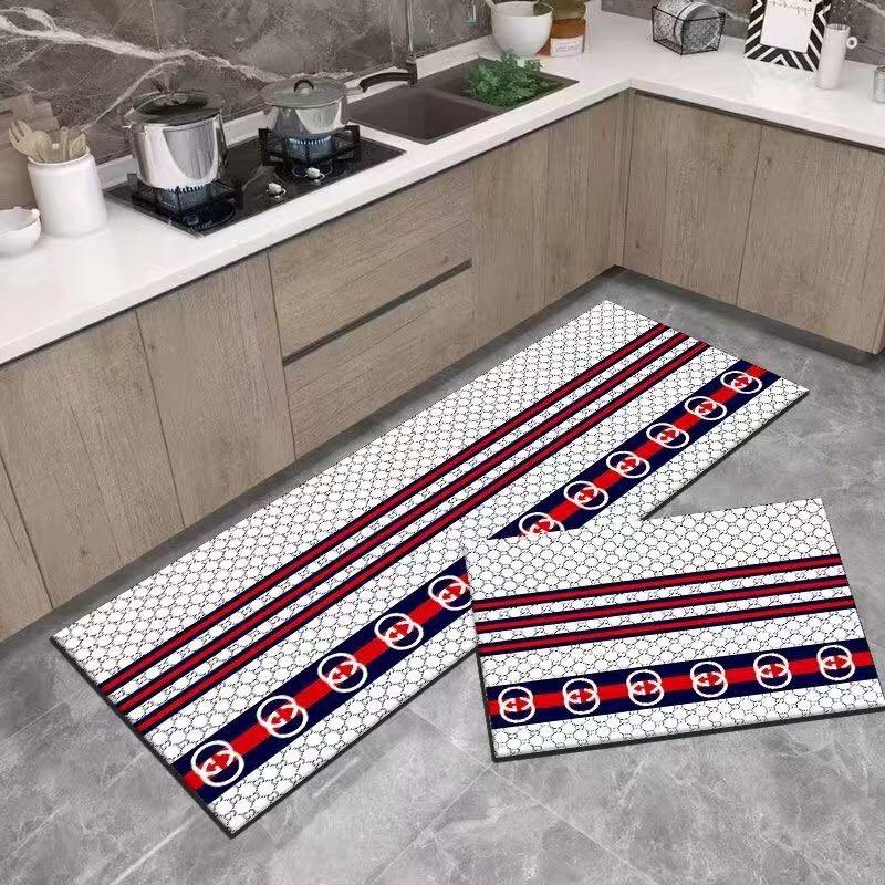 GUCCI　グッチ　人気マット　カーペット洗える　キッチンマット　トイレマット　新居玄関絨毯オールシーズン　ダブルG　4種類 - 画像 4