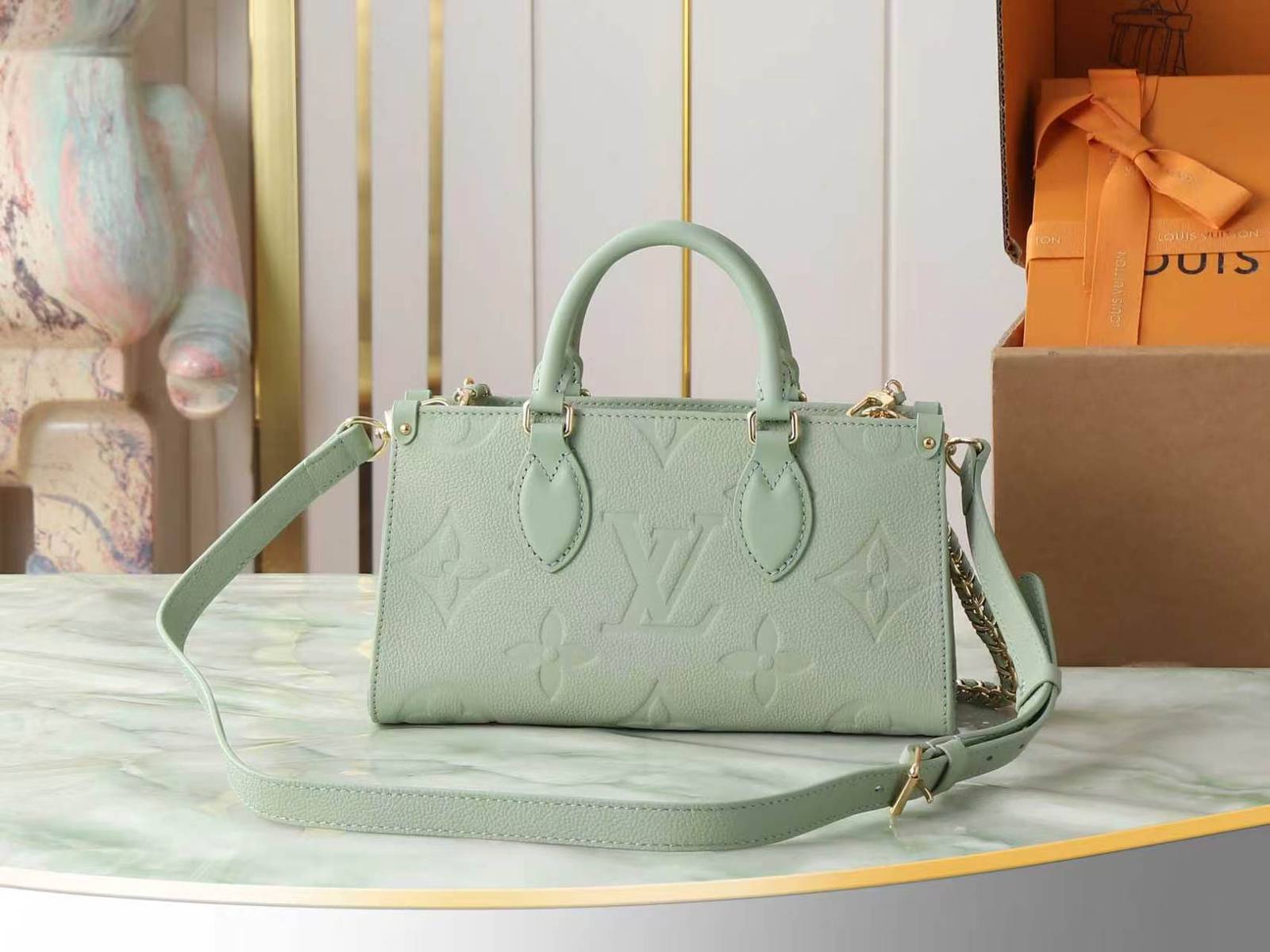 LOUIS VUITTON ルイヴィトン M2a337 本物風 オンザゴー 小型ハンドバッグ モノグラムエンプレンテ シ - 画像 3
