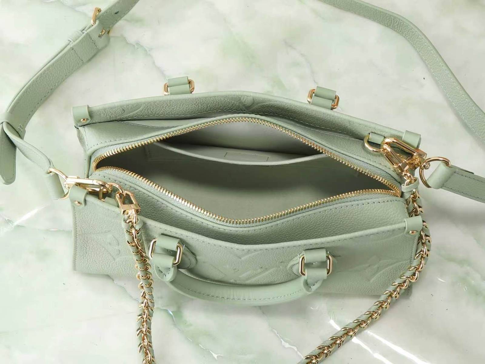 LOUIS VUITTON ルイヴィトン M2a337 本物風 オンザゴー 小型ハンドバッグ モノグラムエンプレンテ シ - 画像 8