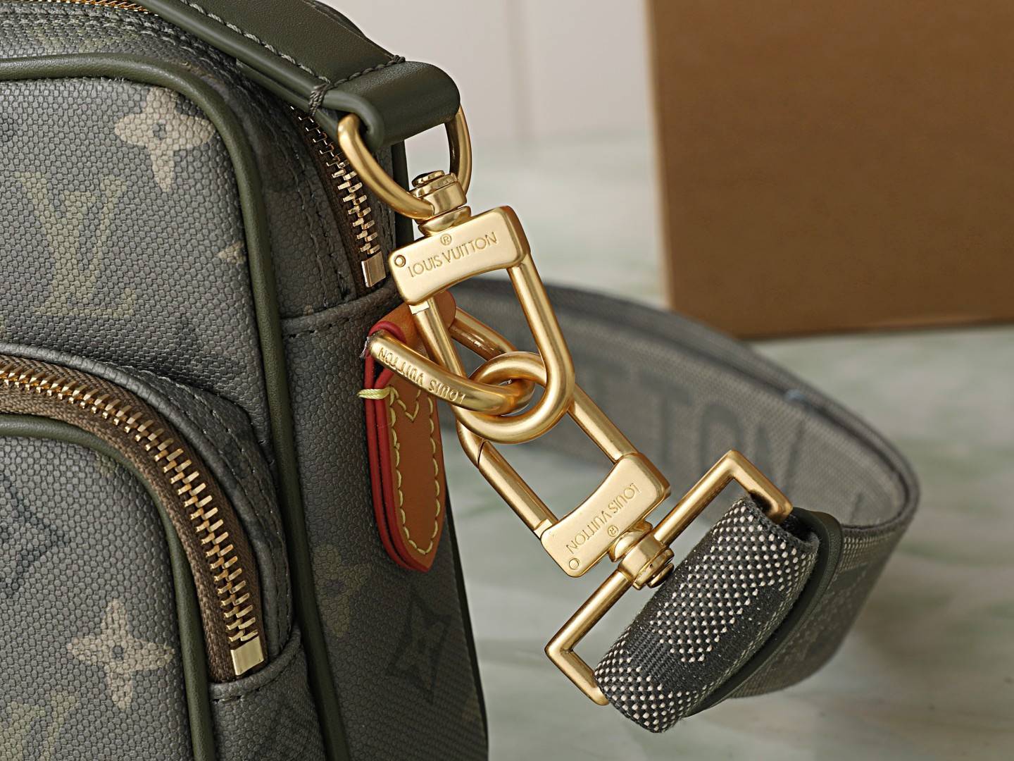 Louis Vuitton ルイヴィトン M27095 モノグラム サンプル ショルダーバッグ メンズ ブラック ブラウ - 画像 7