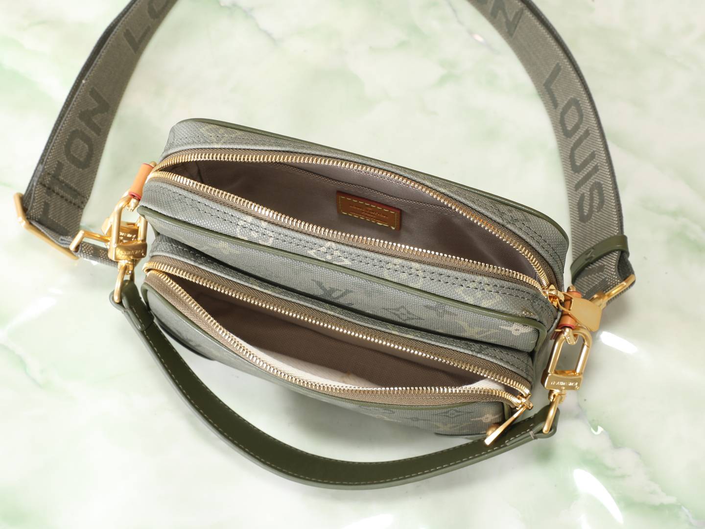 Louis Vuitton ルイヴィトン M27095 モノグラム サンプル ショルダーバッグ メンズ ブラック ブラウ - 画像 9