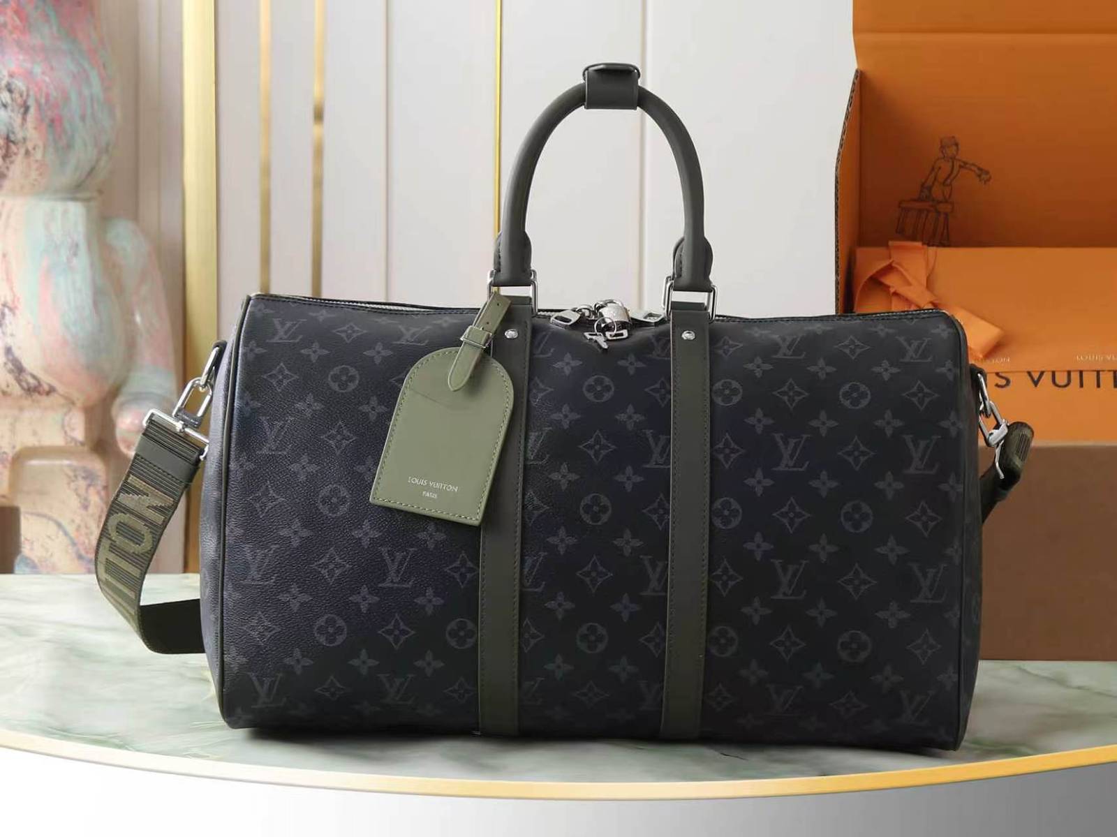 LOUIS VUITTON ルイヴィトン M28837 本款 Keepall Bandoulière 45 旅行袋 モノ