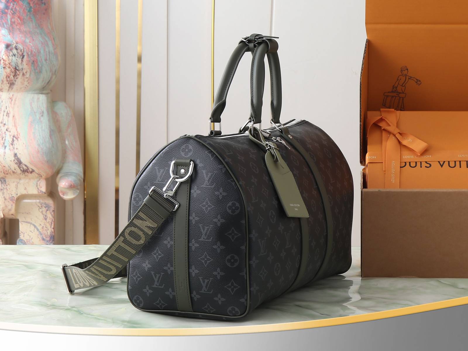 LOUIS VUITTON ルイヴィトン M28837 本款 Keepall Bandoulière 45 旅行袋 モノ - 画像 2