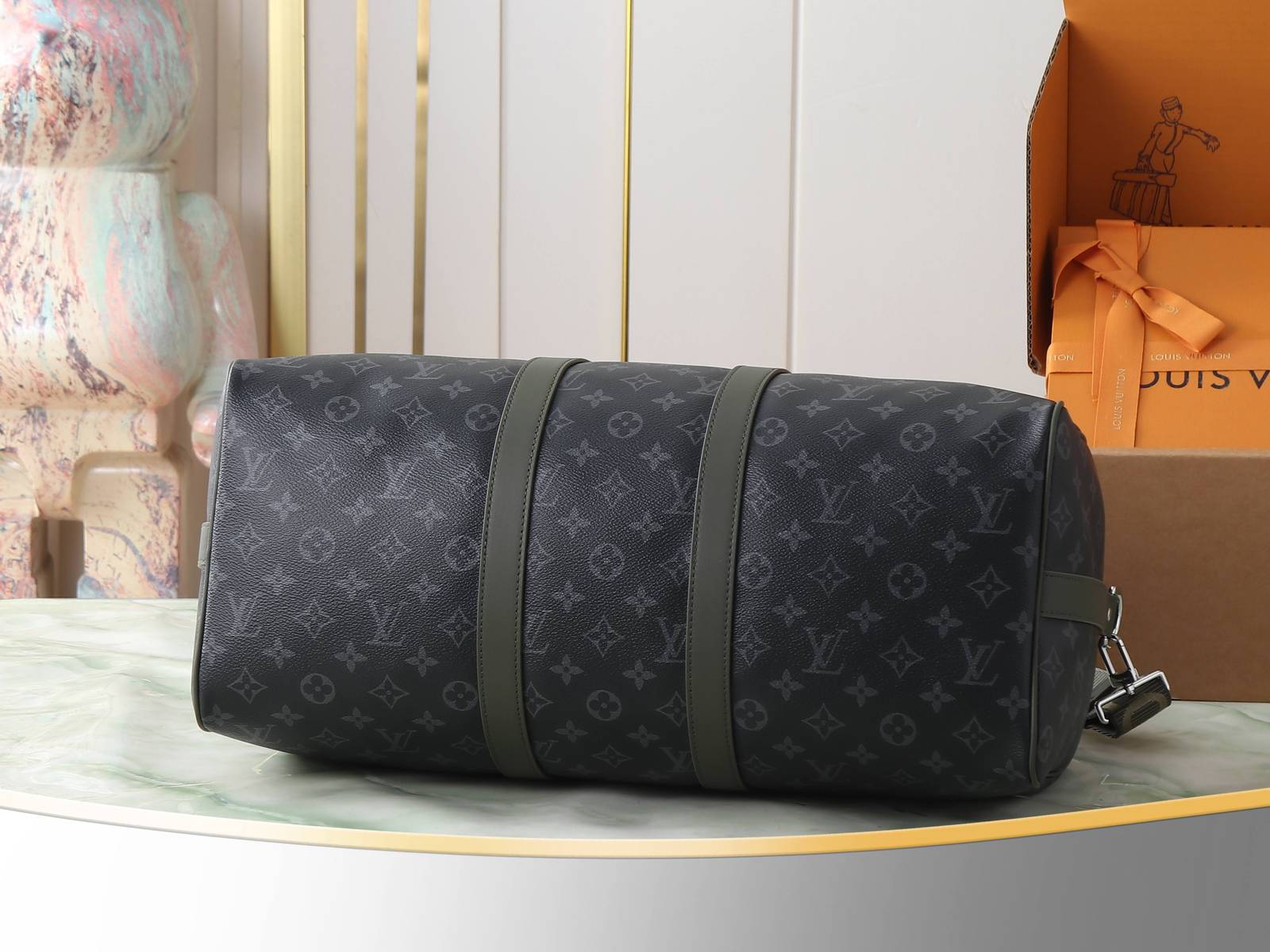 LOUIS VUITTON ルイヴィトン M28837 本款 Keepall Bandoulière 45 旅行袋 モノ - 画像 4