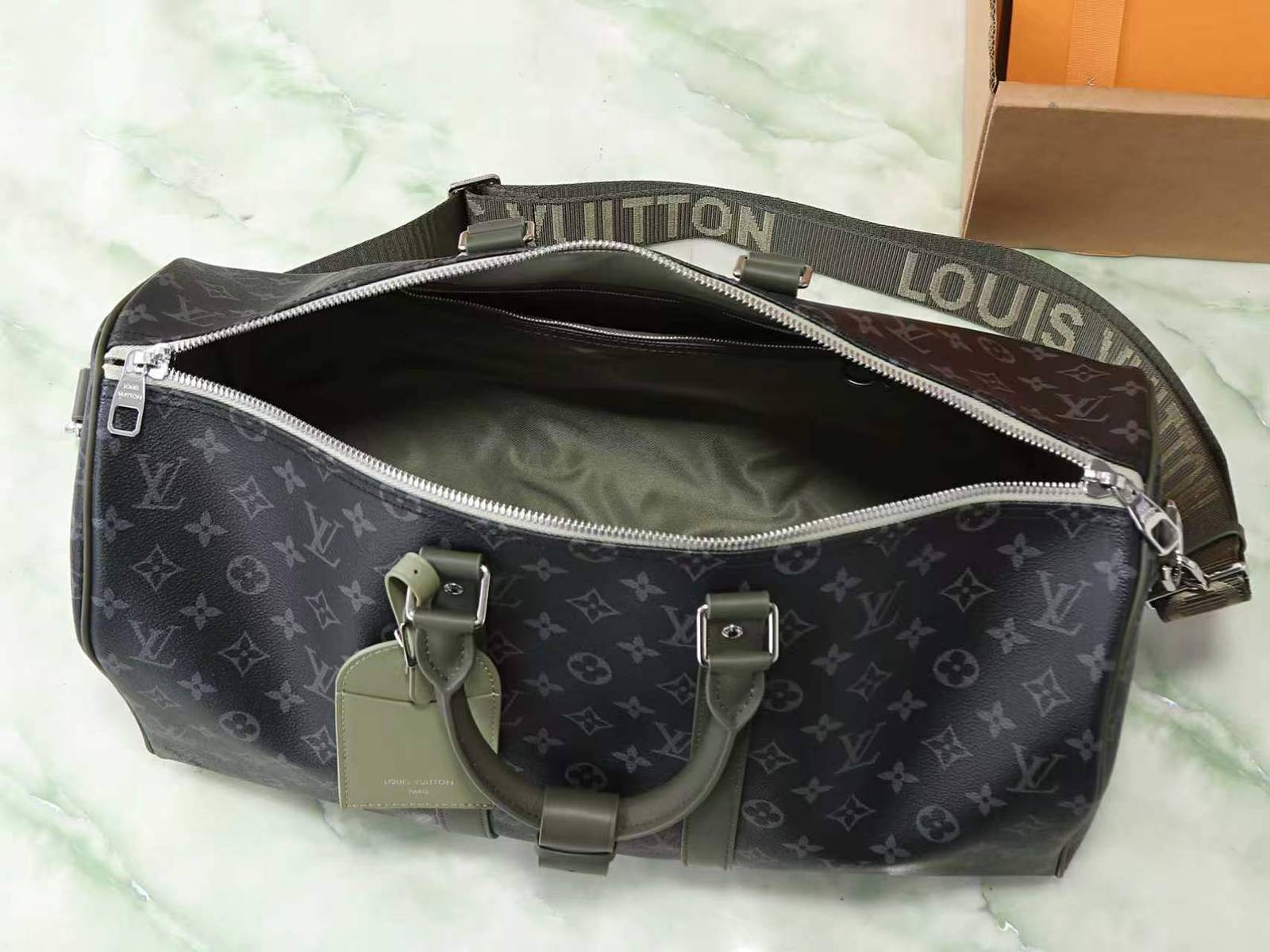 LOUIS VUITTON ルイヴィトン M28837 本款 Keepall Bandoulière 45 旅行袋 モノ - 画像 8