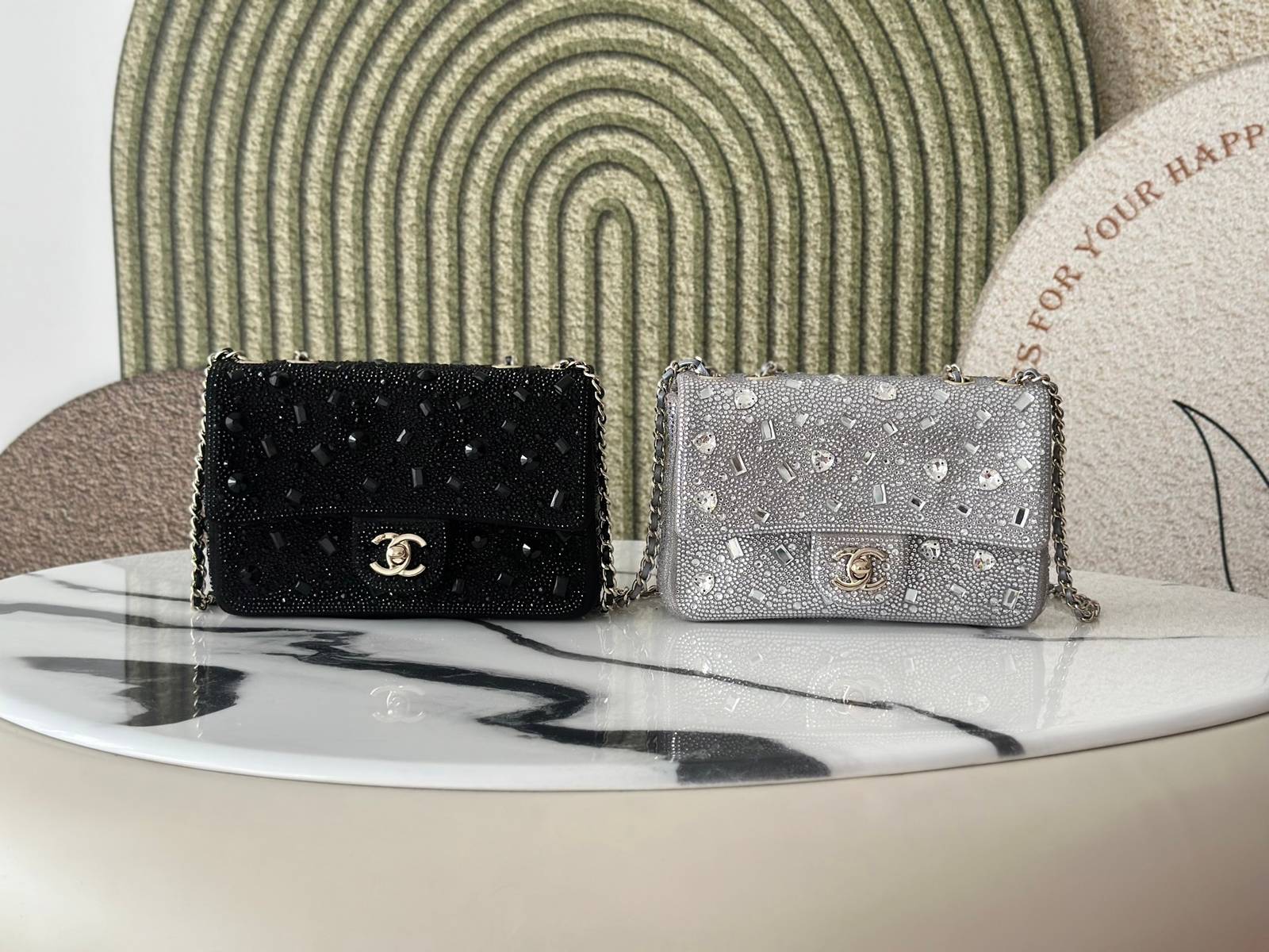 シャネル CHANEL マトラッセ マルチカラー キャビアスキン チェーンショルダーバッグ シルバー金具 レディース