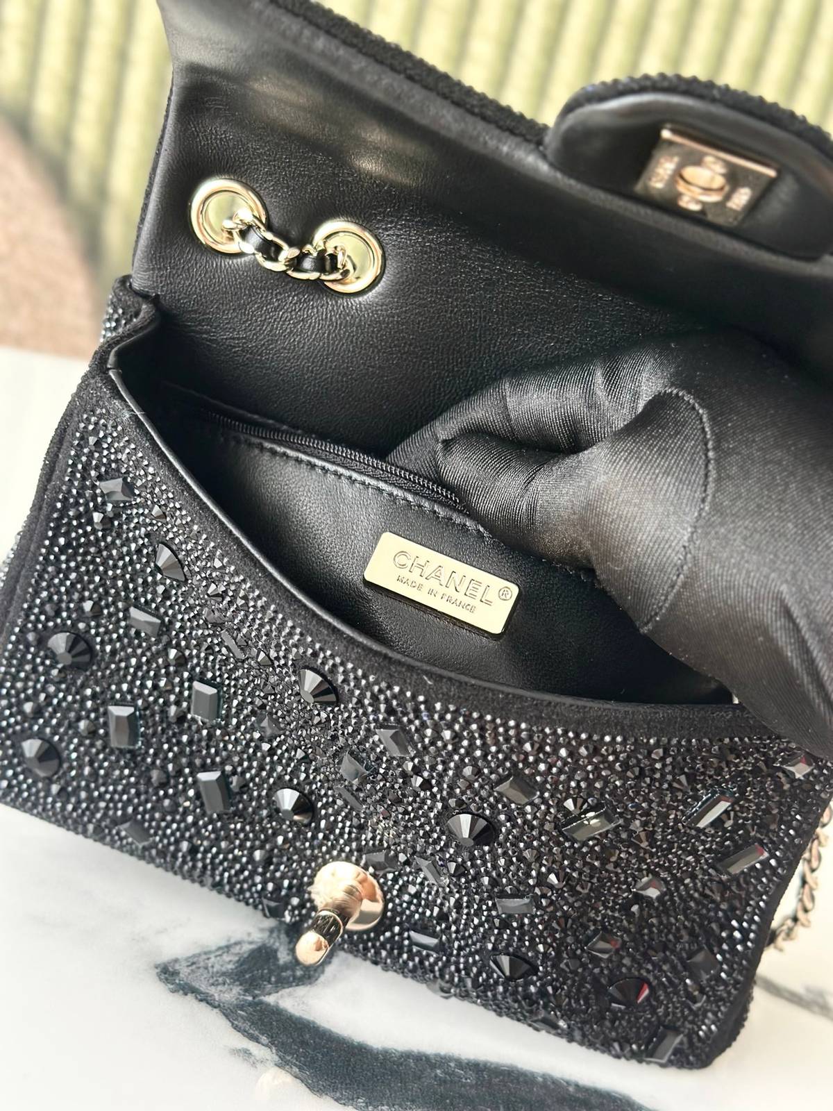 シャネル CHANEL マトラッセ マルチカラー キャビアスキン チェーンショルダーバッグ シルバー金具 レディース - 画像 17