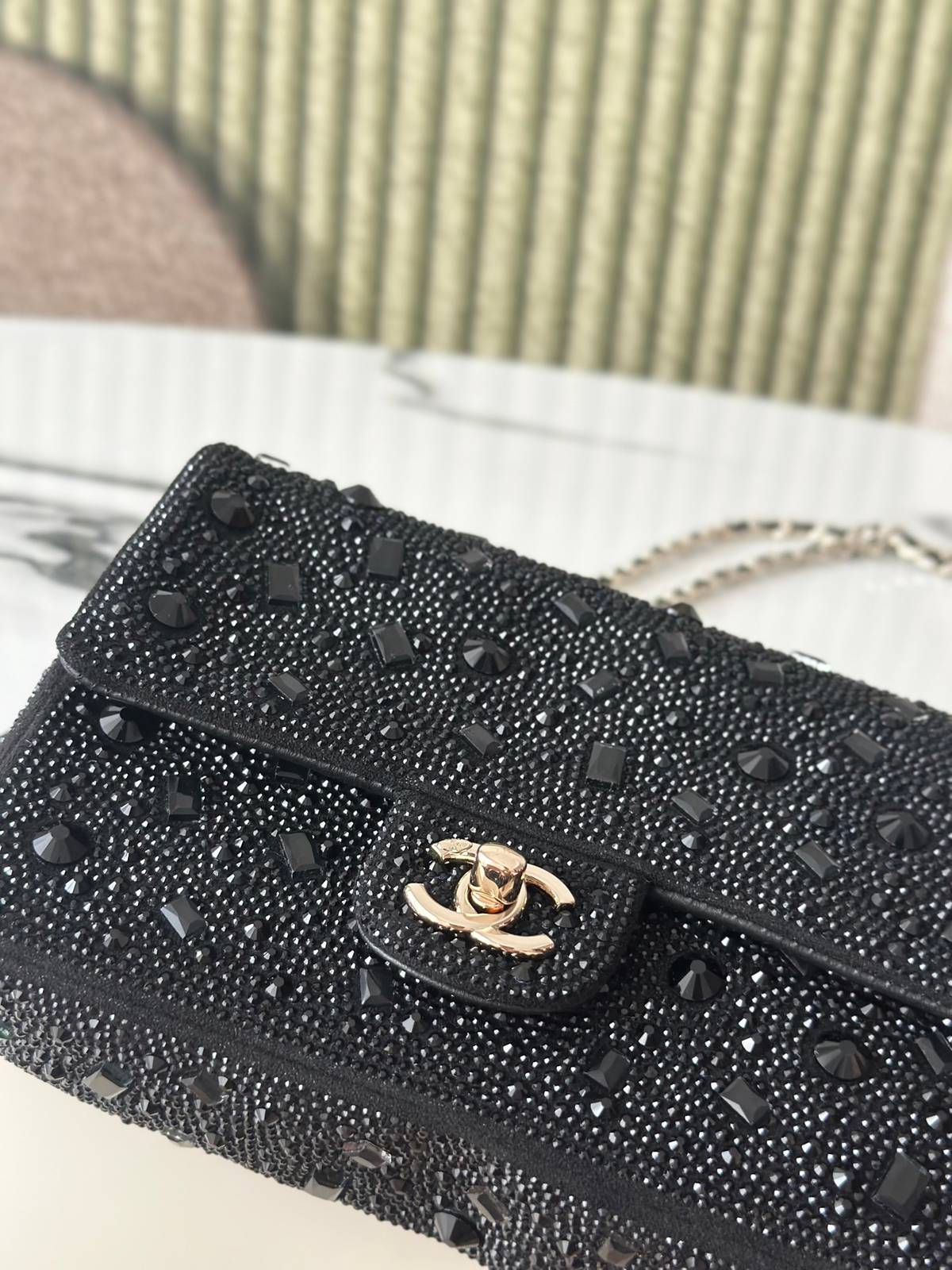 シャネル CHANEL マトラッセ マルチカラー キャビアスキン チェーンショルダーバッグ シルバー金具 レディース - 画像 20