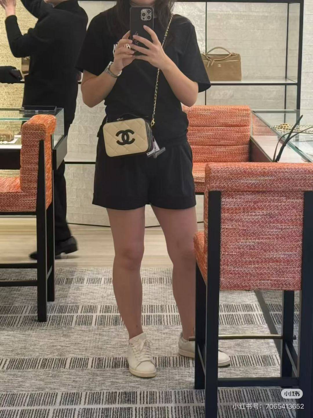 シャネル CHANEL マトラッセ チェーンショルダーバッグ キャビアスキン ブラック ホワイト バイカラー ゴールド金 - 画像 8