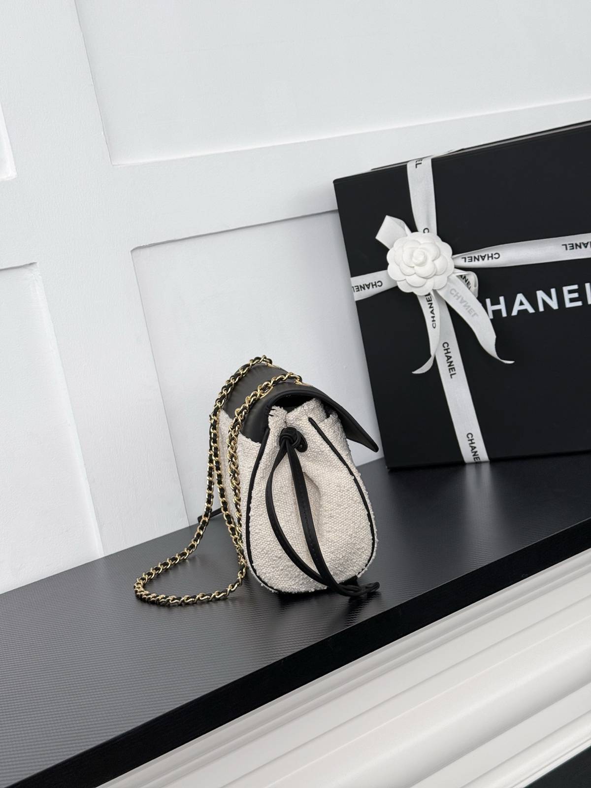 シャネル CHANEL AS6427 マトラッセ チェーンショルダーバッグ キャビアスキン ブラック ゴールド金具 2W - 画像 19