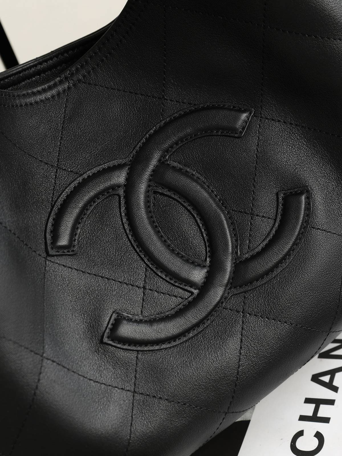 シャネル CHANEL マトラッセ チェーンショルダーバッグ キャビアスキン ブラック ゴールド金具 レディース - 画像 6