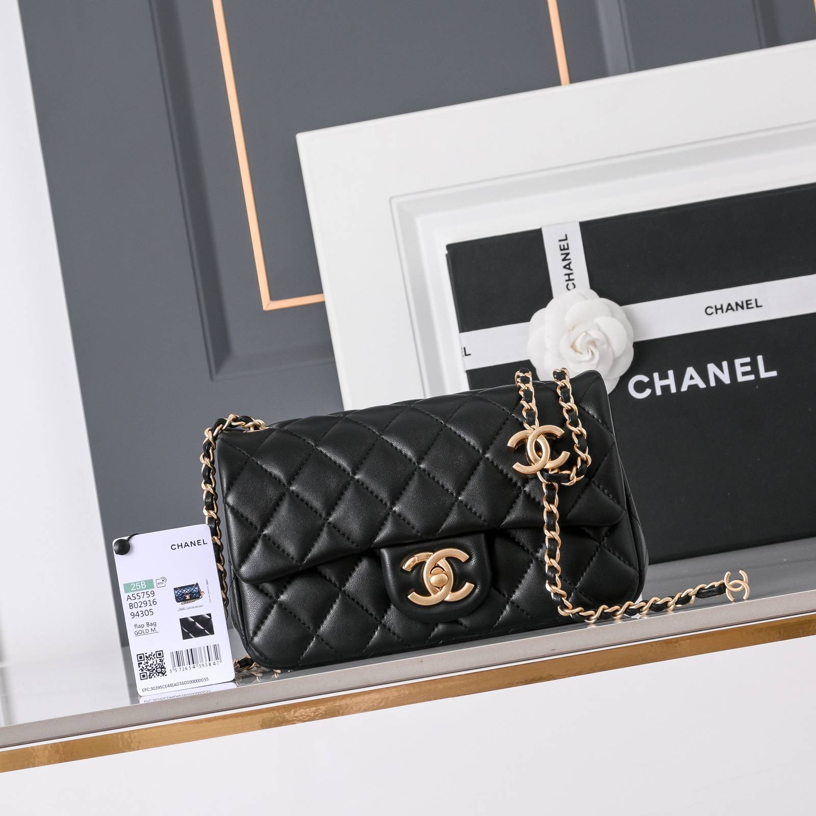 シャネル CHANEL マトラッセ ラムスキン チェーンショルダーバッグ ゴールド金具 ターンロック レディース - 画像 10