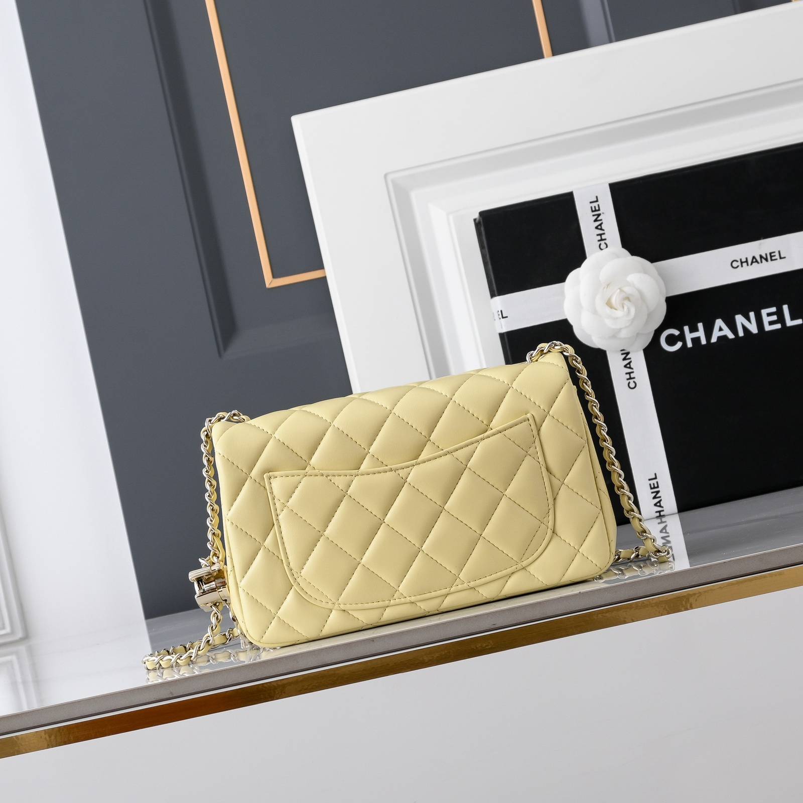 シャネル CHANEL マトラッセ ラムスキン チェーンショルダーバッグ ゴールド金具 ターンロック レディース - 画像 17