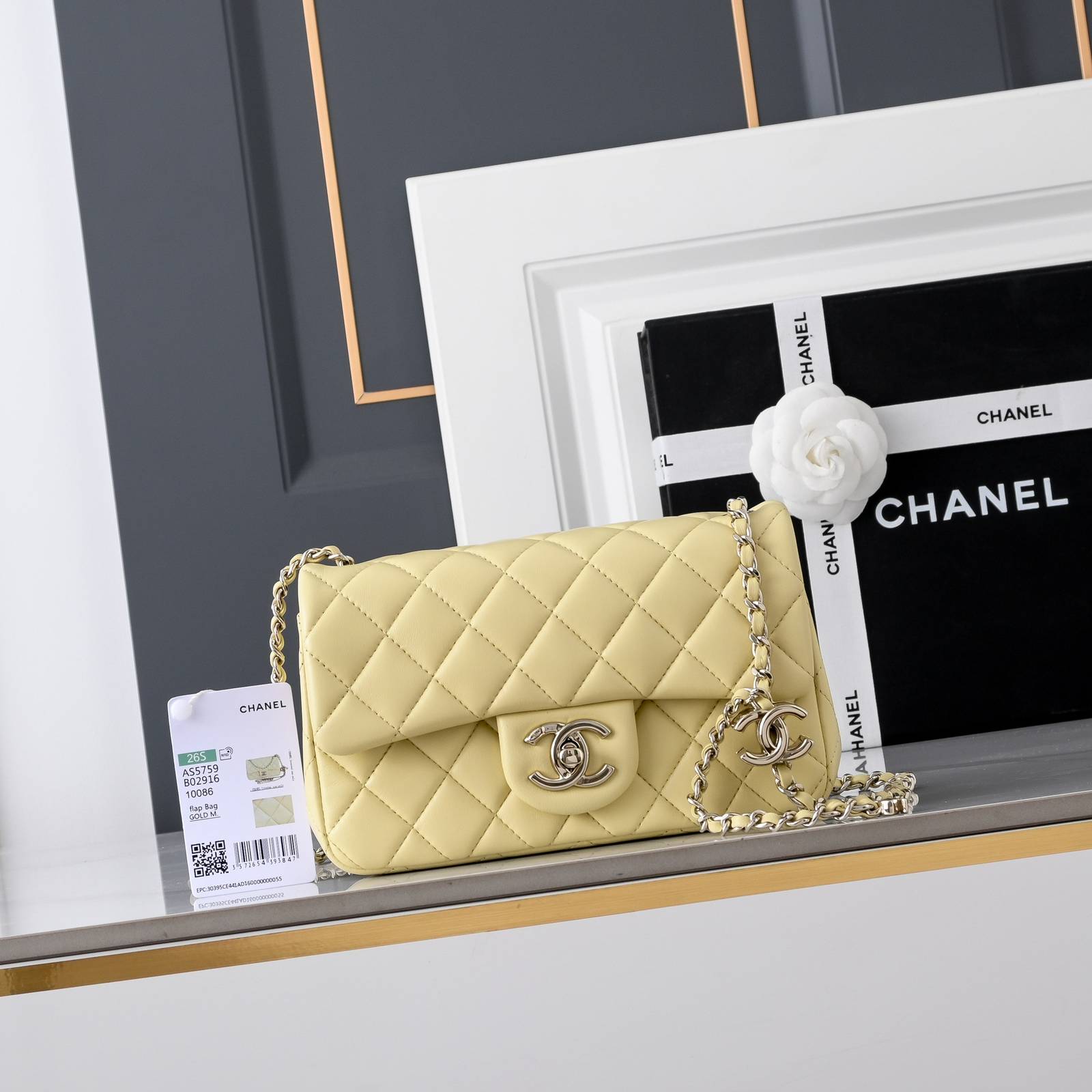 シャネル CHANEL マトラッセ ラムスキン チェーンショルダーバッグ ゴールド金具 ターンロック レディース - 画像 19