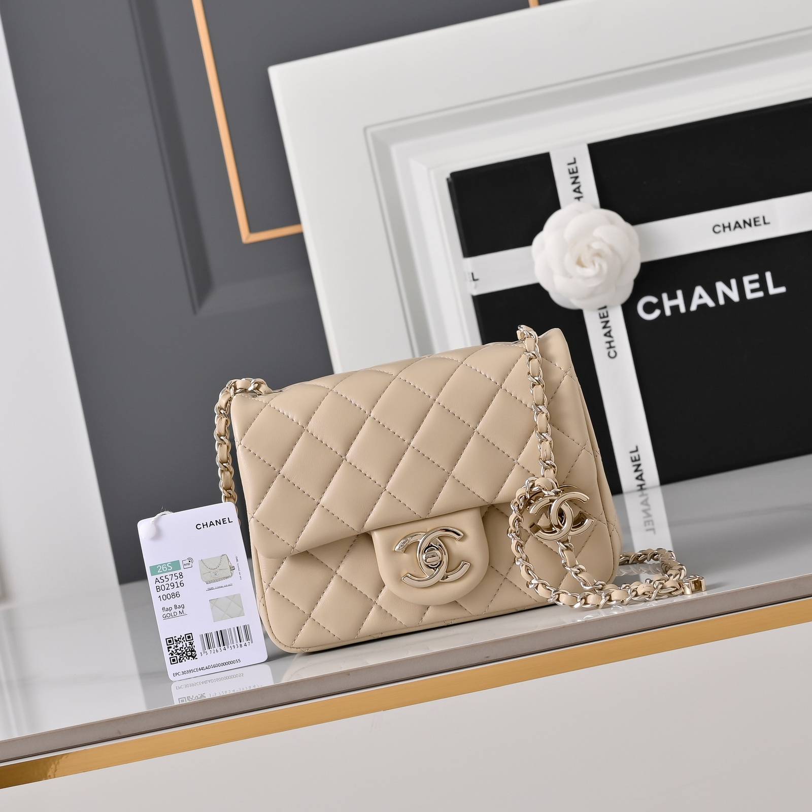 シャネル CHANEL マトラッセ ラムスキン チェーンショルダーバッグ ゴールド金具 レディース - 画像 19