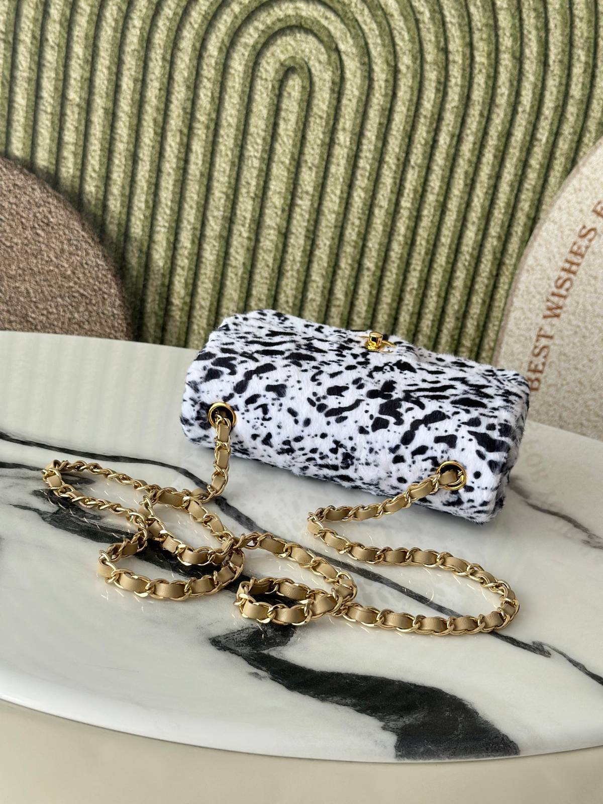シャネル CHANEL マトラッセ ロゴ ラムスキン チェーンショルダー フラップバッグ ゴールド金具 ターンロック レ - 画像 6