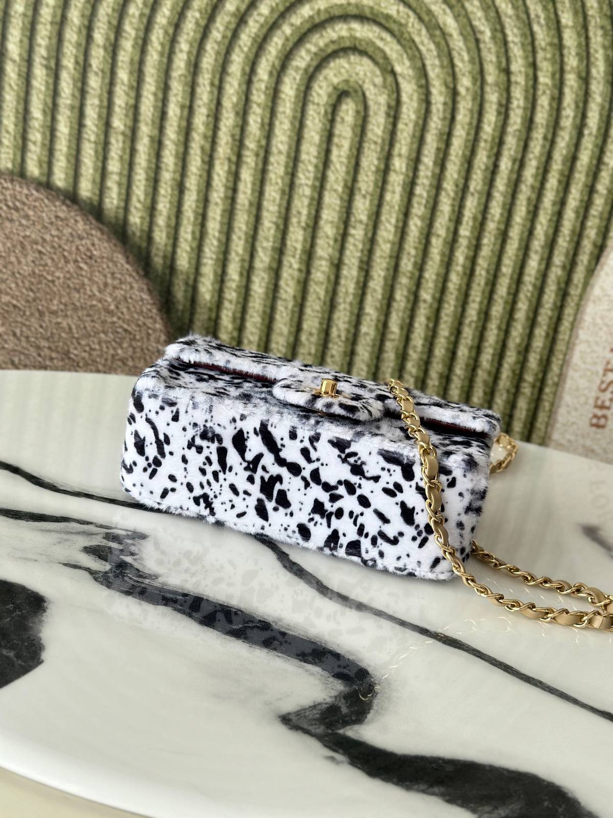 シャネル CHANEL マトラッセ ロゴ ラムスキン チェーンショルダー フラップバッグ ゴールド金具 ターンロック レ - 画像 7