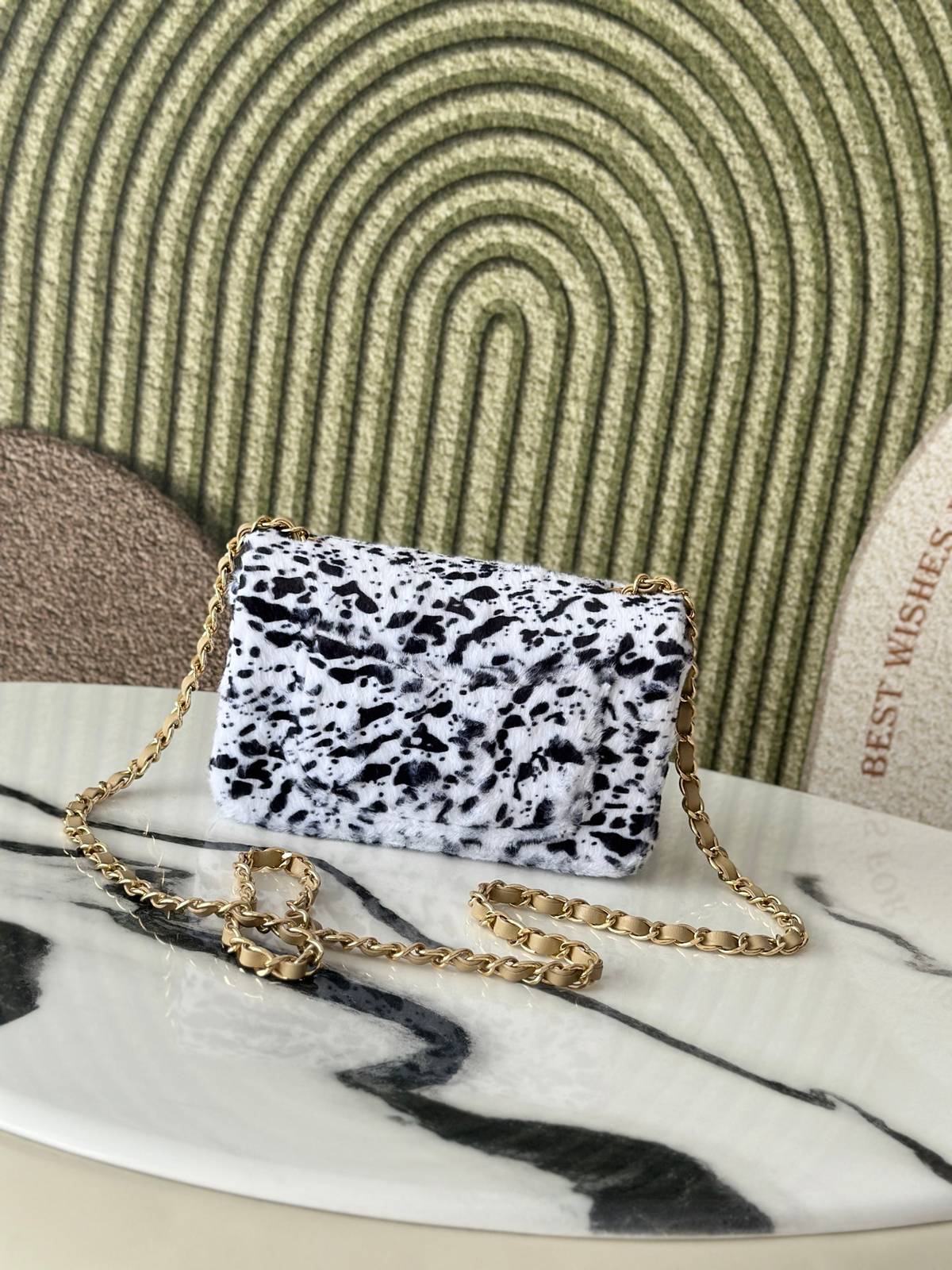 シャネル CHANEL マトラッセ ロゴ ラムスキン チェーンショルダー フラップバッグ ゴールド金具 ターンロック レ - 画像 8
