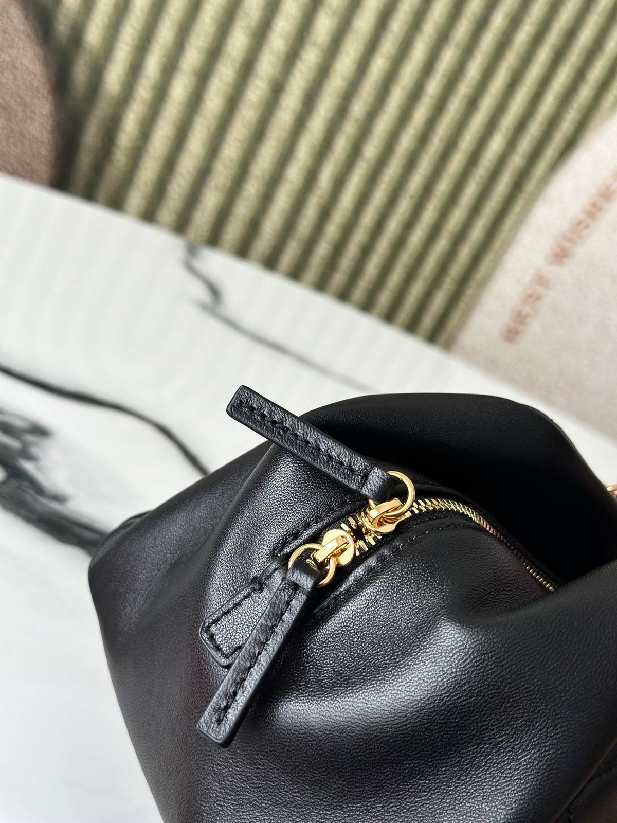 シャネル CHANEL マトラッセ ラムスキン チェーンショルダーバッグ ブラック ゴールド金具 レディース - 画像 6