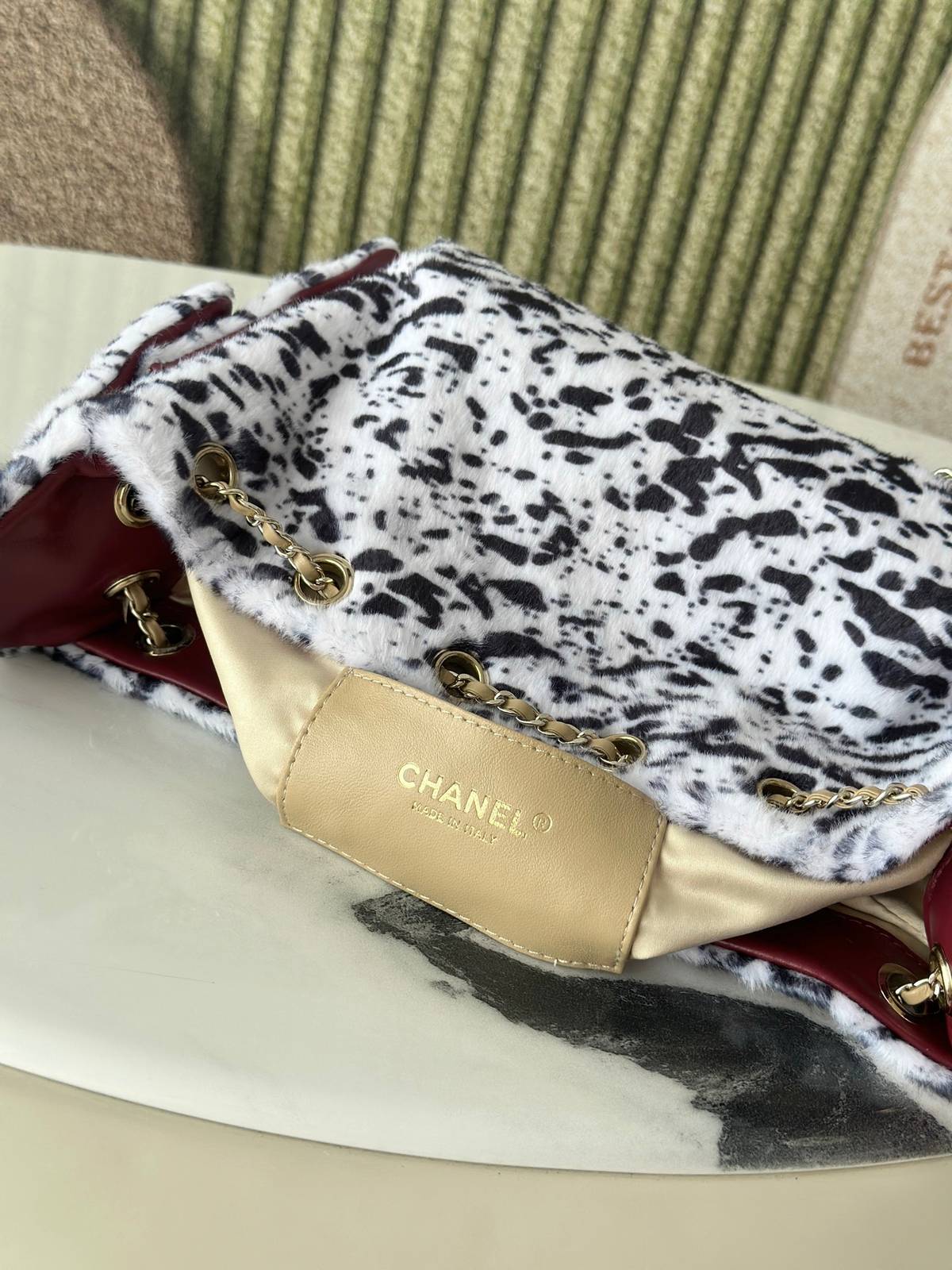 シャネル CHANEL AS5631 マトラッセ バニティバッグ ブラックゴールド金具 ラムスキン ミニバッグ レディー - 画像 2