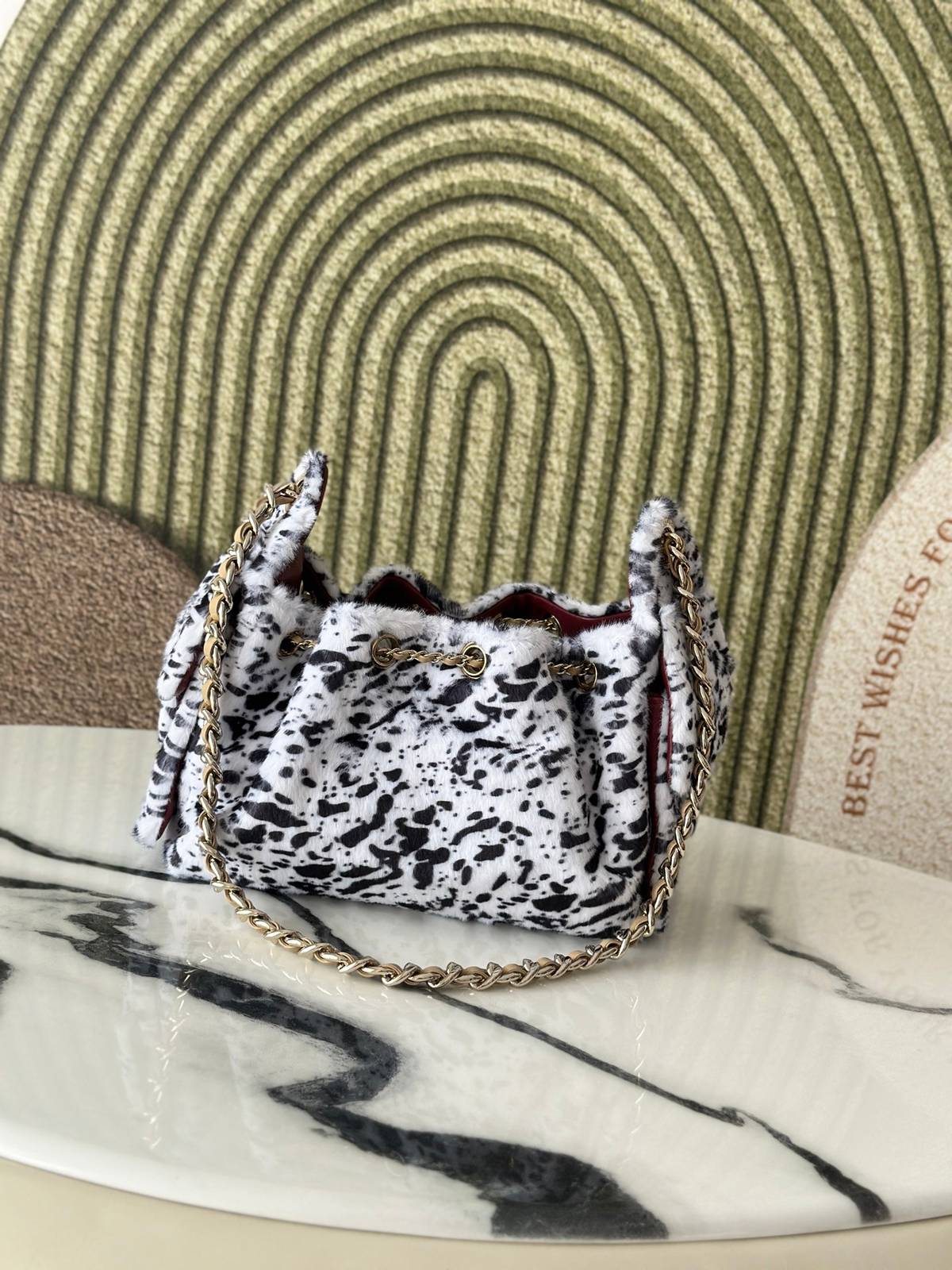 シャネル CHANEL AS5631 マトラッセ バニティバッグ ブラックゴールド金具 ラムスキン ミニバッグ レディー - 画像 8