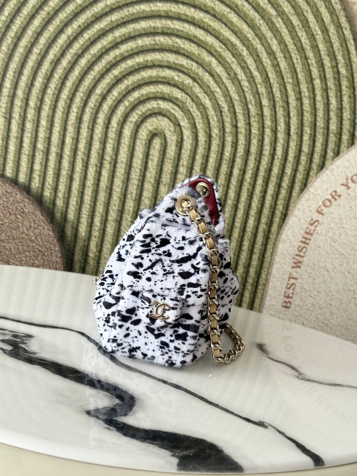シャネル CHANEL AS5631 マトラッセ バニティバッグ ブラックゴールド金具 ラムスキン ミニバッグ レディー - 画像 9