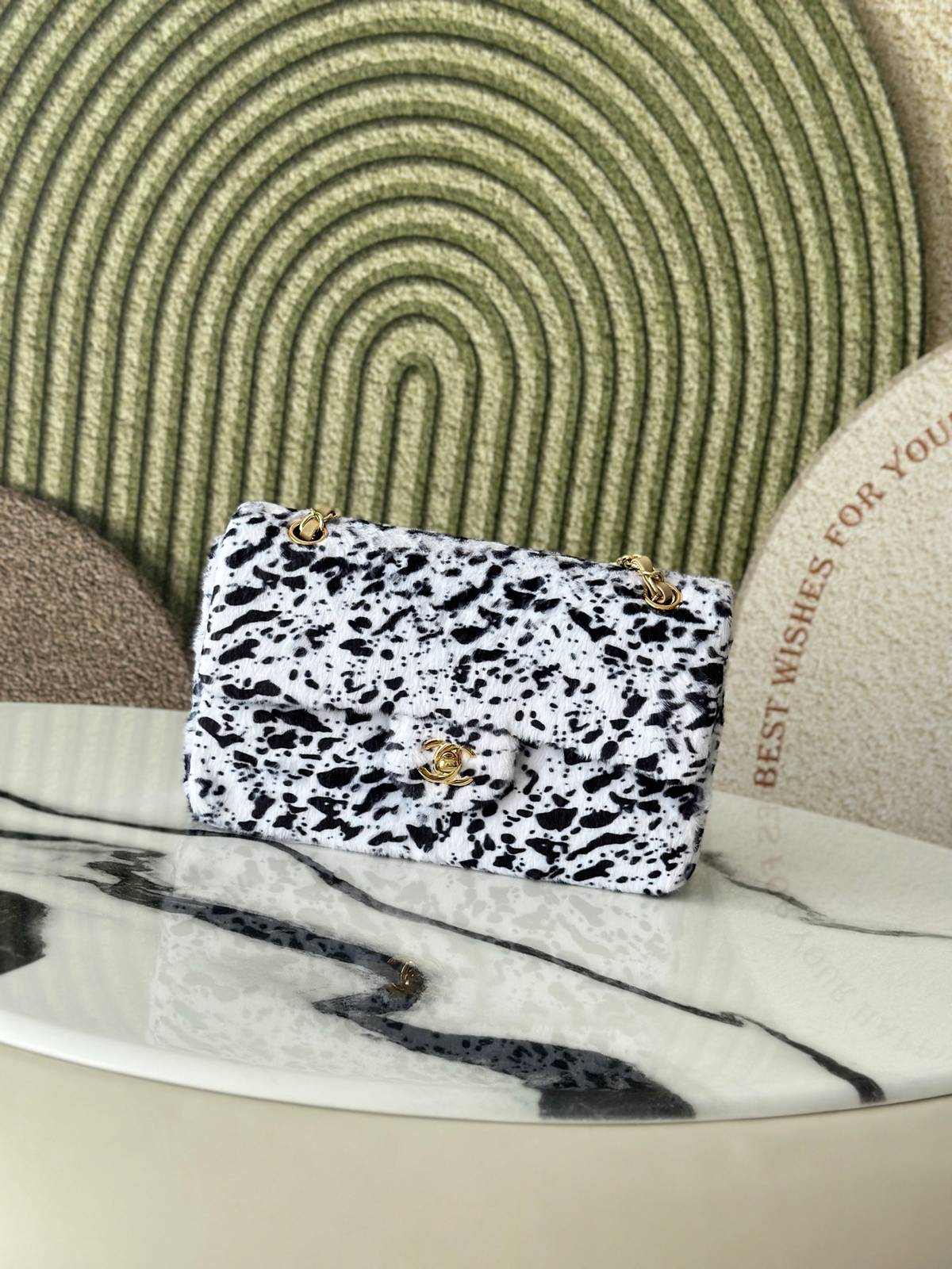 シャネル CHANEL AS1112 マトラッセ フラップバッグ キャビアスキン ゴールド金具 レザー編み込みチェーン